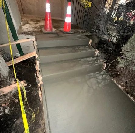 HOA Sidewalk Maintenance fresh pour and finish, Seattle project