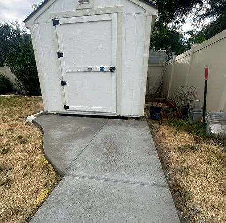 Cured and sealed result of a sidewalk & walkway repair job, Seattle