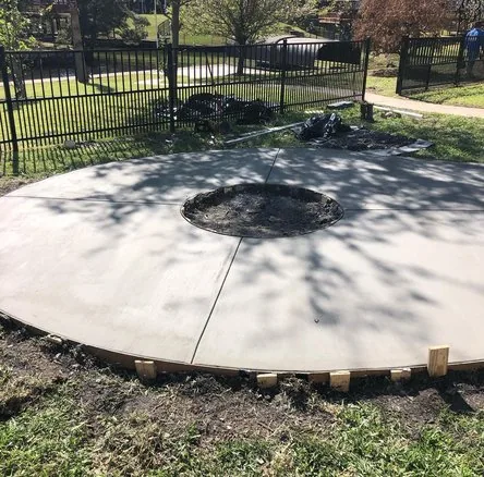 Cured and sealed result of a stamped concrete repair job, Seattle